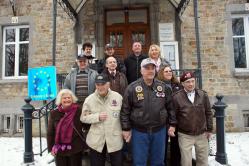 Visite de vétérans américains au Musée d’Ennal (Grand-Halleux - Vielsalm)